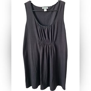 Motherhood Maternity Black Side-Ruched Tank Top